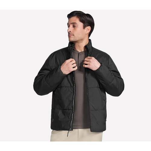 Skechers Geaca barbati GO SHIELD Cozy Fit Traverse Down Jacket JA389-BLK