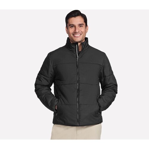 Skechers Geaca barbati GO SHIELD Cozy Fit Traverse Down Jacket JA389-BLK
