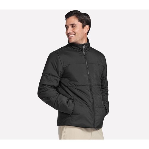 Skechers Geaca barbati GO SHIELD Cozy Fit Traverse Down Jacket JA389-BLK