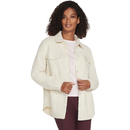 Skechers Geaca femei Sherpa Shacket JA182-CRW