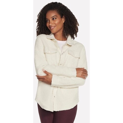 Skechers Geaca femei Sherpa Shacket JA182-CRW