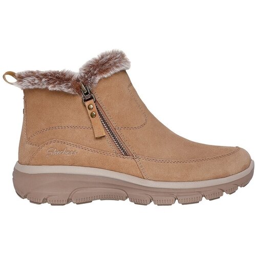 Skechers Ghete femei Easy Going - Cool Zip 167862-TAN