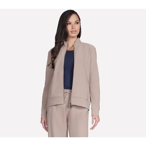 Skechers Jacheta femei GO Luxe Rib Everyday Full Zip Jacket JA293-TPBR