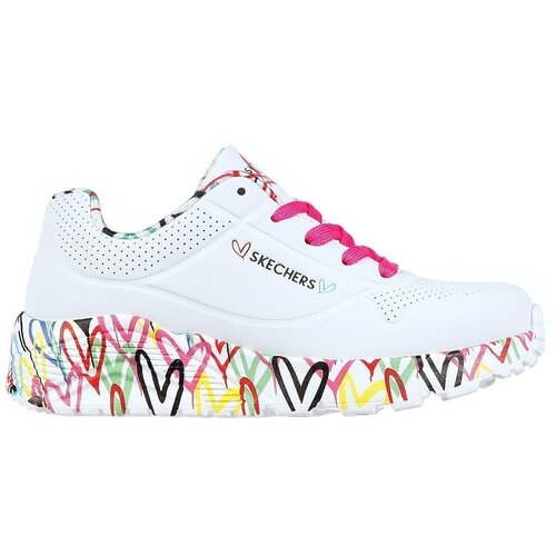 Skechers Pantofi sport copii Uno Lite - Lovely Luv 314976L-WMLT
