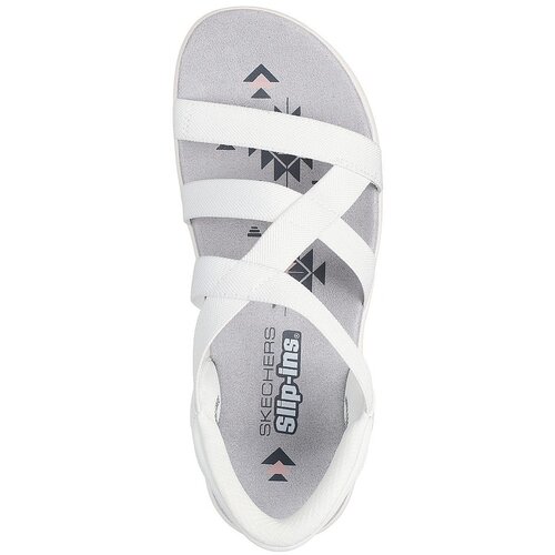 Skechers Sandale femei Reggae Slim - Stretch Flex 163460-WHT