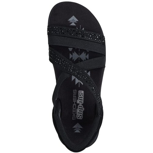 Skechers Sandale femei Reggae Slim - Summer Sparkle 163574-BBK