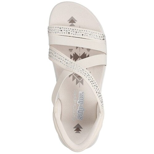 Skechers Sandale femei Reggae Slim - Summer Sparkle 163574-NAT