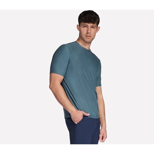 Skechers Tricou barbati GO DRI All Day Tee TS107-NVGY