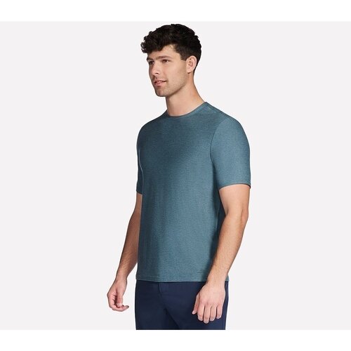 Skechers Tricou barbati GO DRI All Day Tee TS107-NVGY