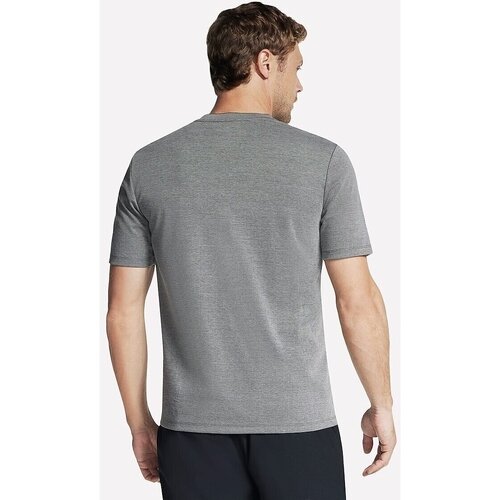 Skechers Tricou barbati Off Duty Short Sleeve Henley TS165-CHAR