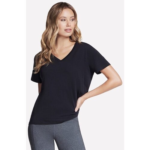 Skechers Tricou femei Pima V-Neck Tee TP130-BLK