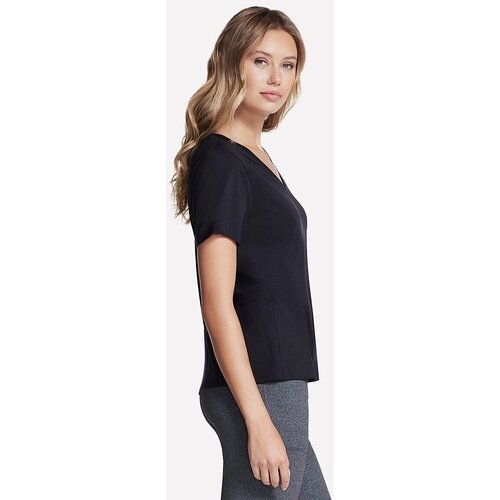 Skechers Tricou femei Pima V-Neck Tee TP130-BLK
