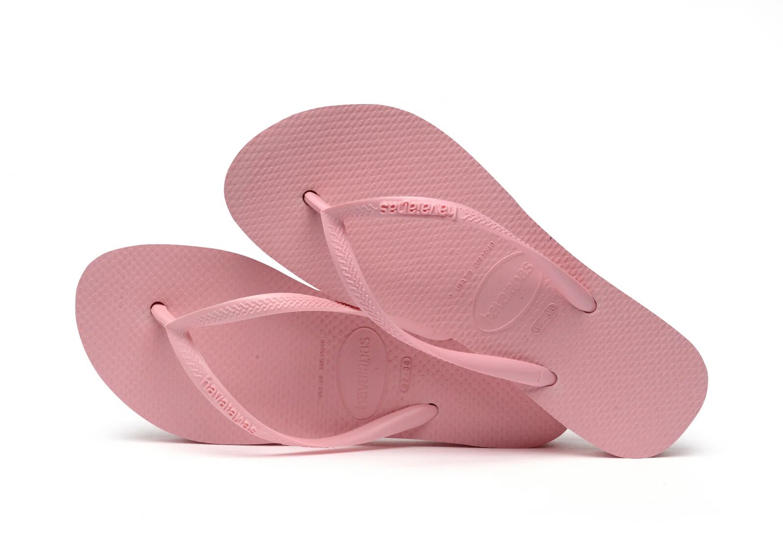 Havaianas Papuci cu talpa groasa din cauciuc natural roz