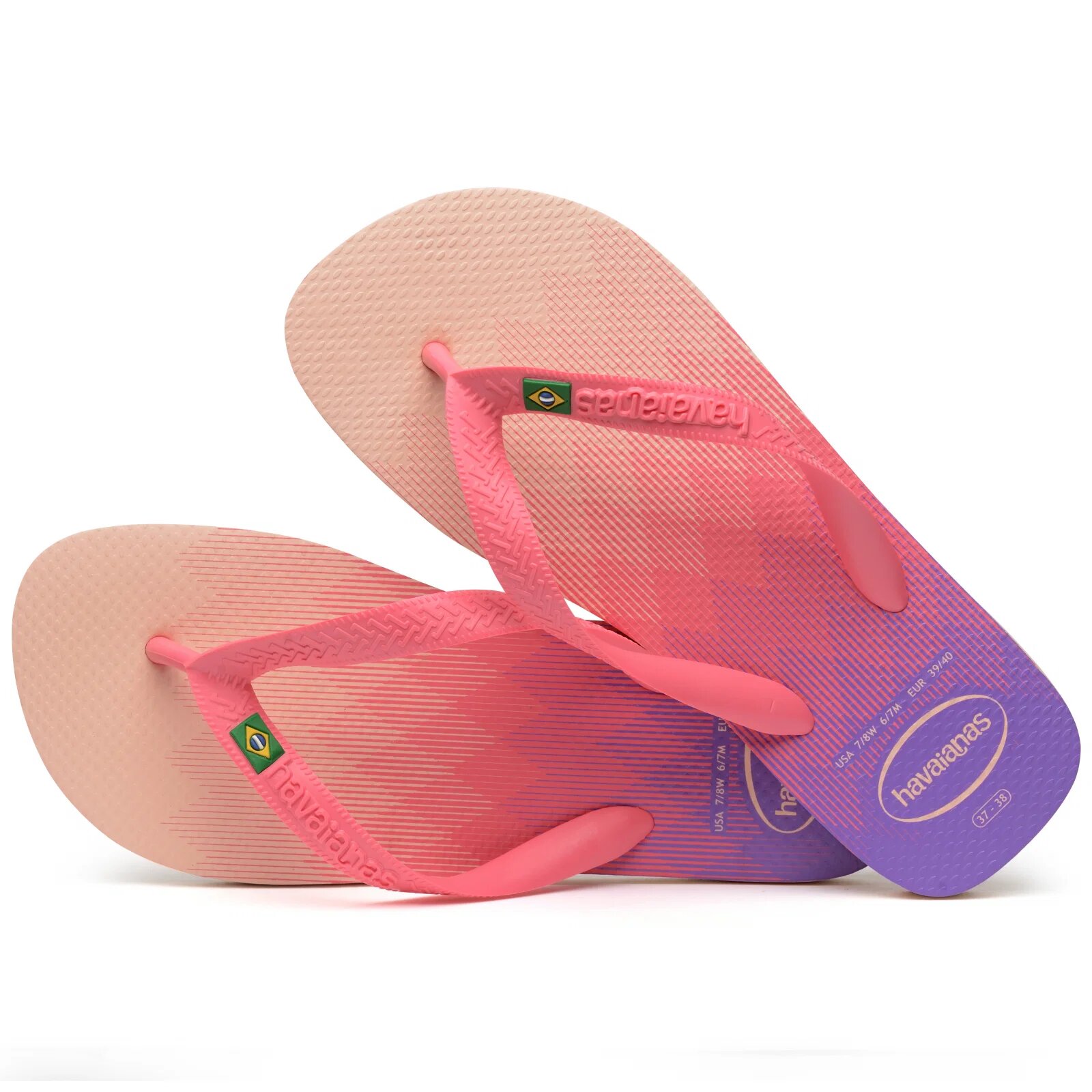 Havaianas Papuci din cauciuc natural roz si mov
