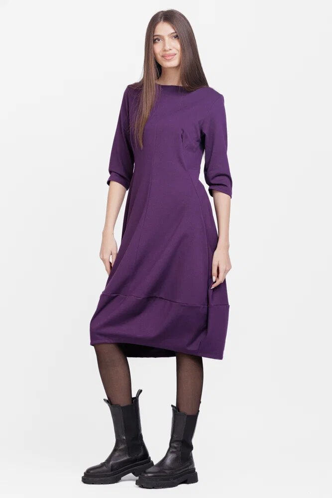 Pierino Rochie lalea din jerseu punto milano mov inchis