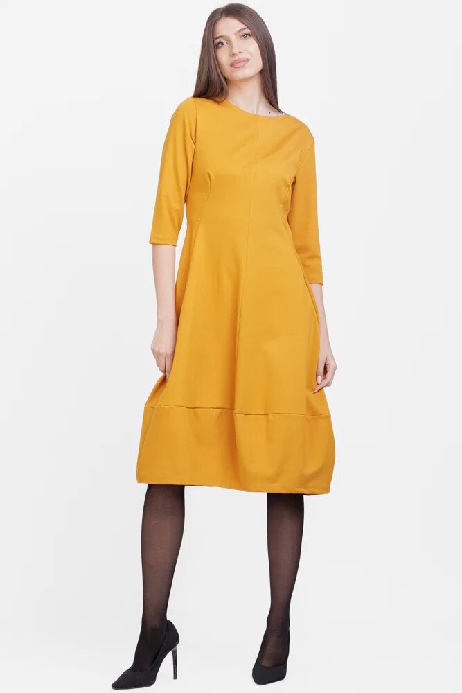 Pierino Rochie lalea din jerseu punto milano mustar