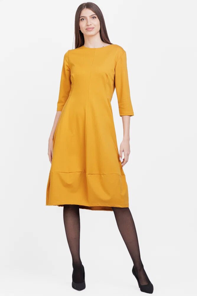 Pierino Rochie lalea din jerseu punto milano mustar