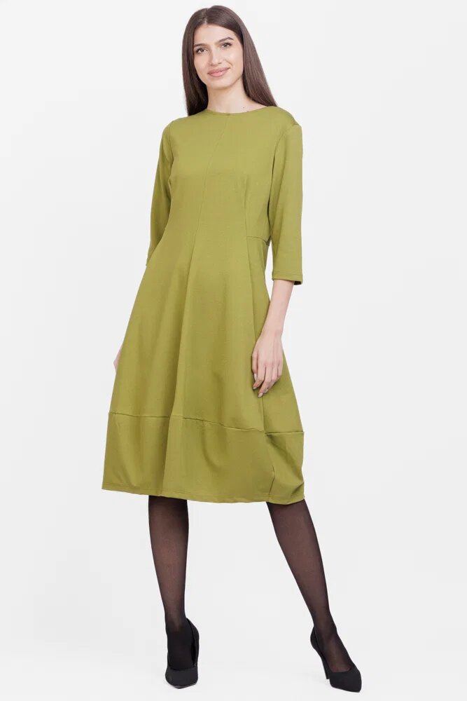 Pierino Rochie lalea din jerseu punto milano verde olive