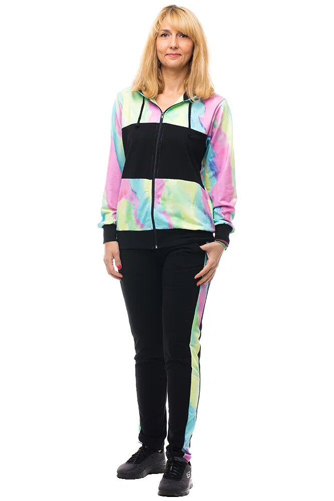 Pierino Trening dama bumbac doua piese imprimeu multicolor
