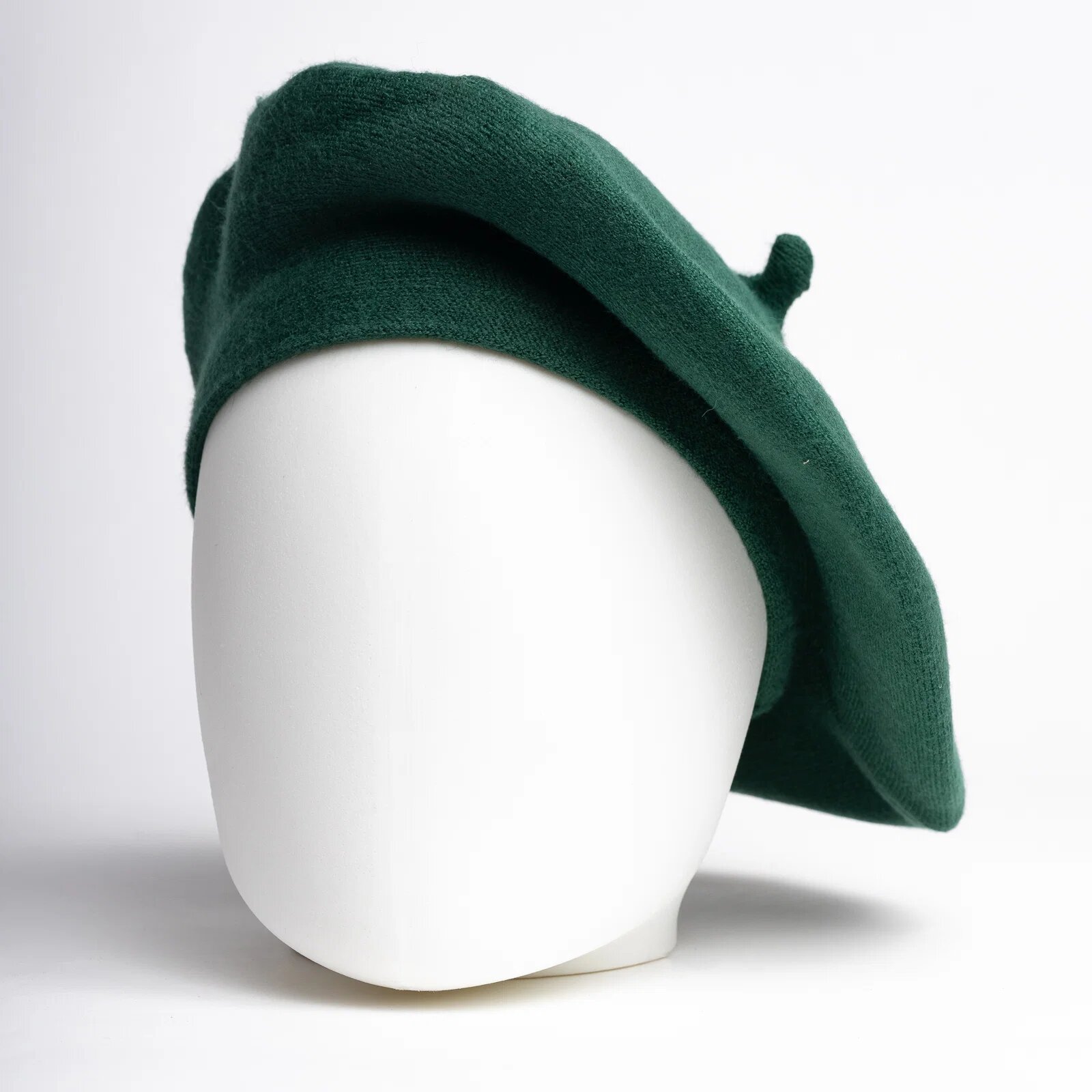 Shopika Bereta verde Gucci clasica chic din bumbac si lana