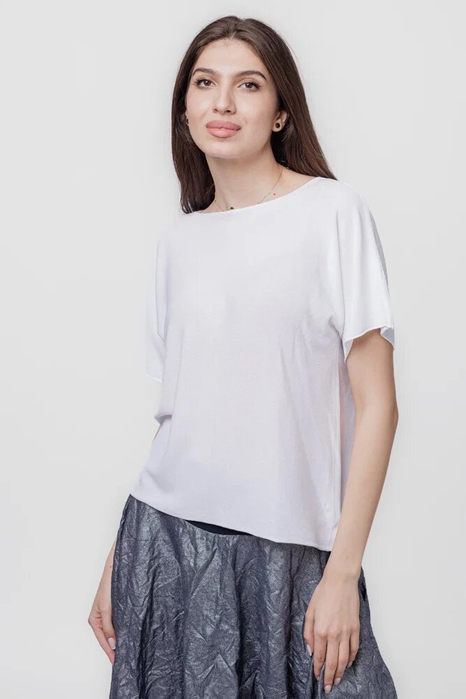 Shopika Bluza versatila cu maneca scurta alba
