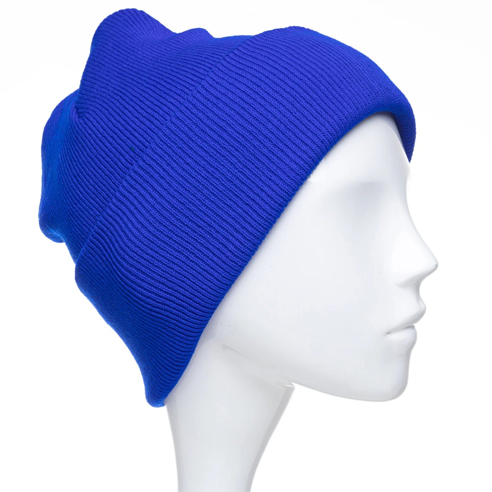 Shopika Caciula unisex model clasic tricotat dublata in interior albastru electric