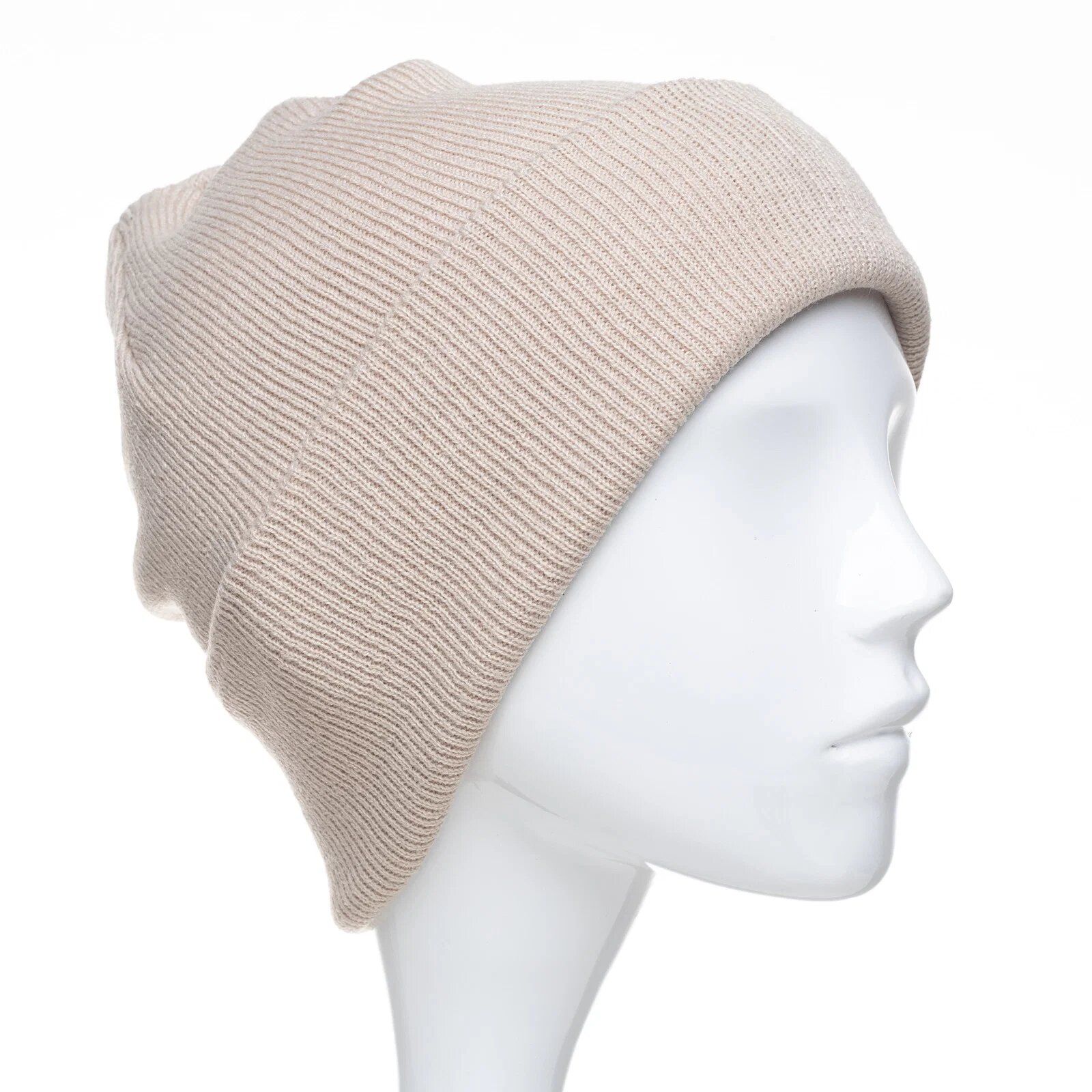 Shopika Caciula unisex model clasic tricotat dublata in interior bej