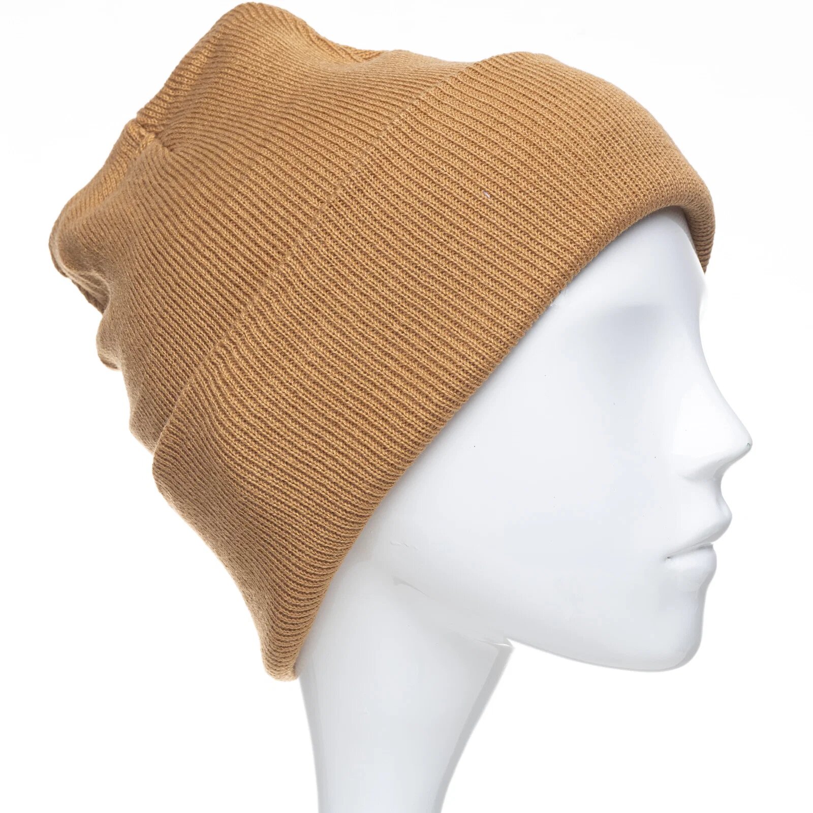 Shopika Caciula unisex model clasic tricotat dublata in interior camel