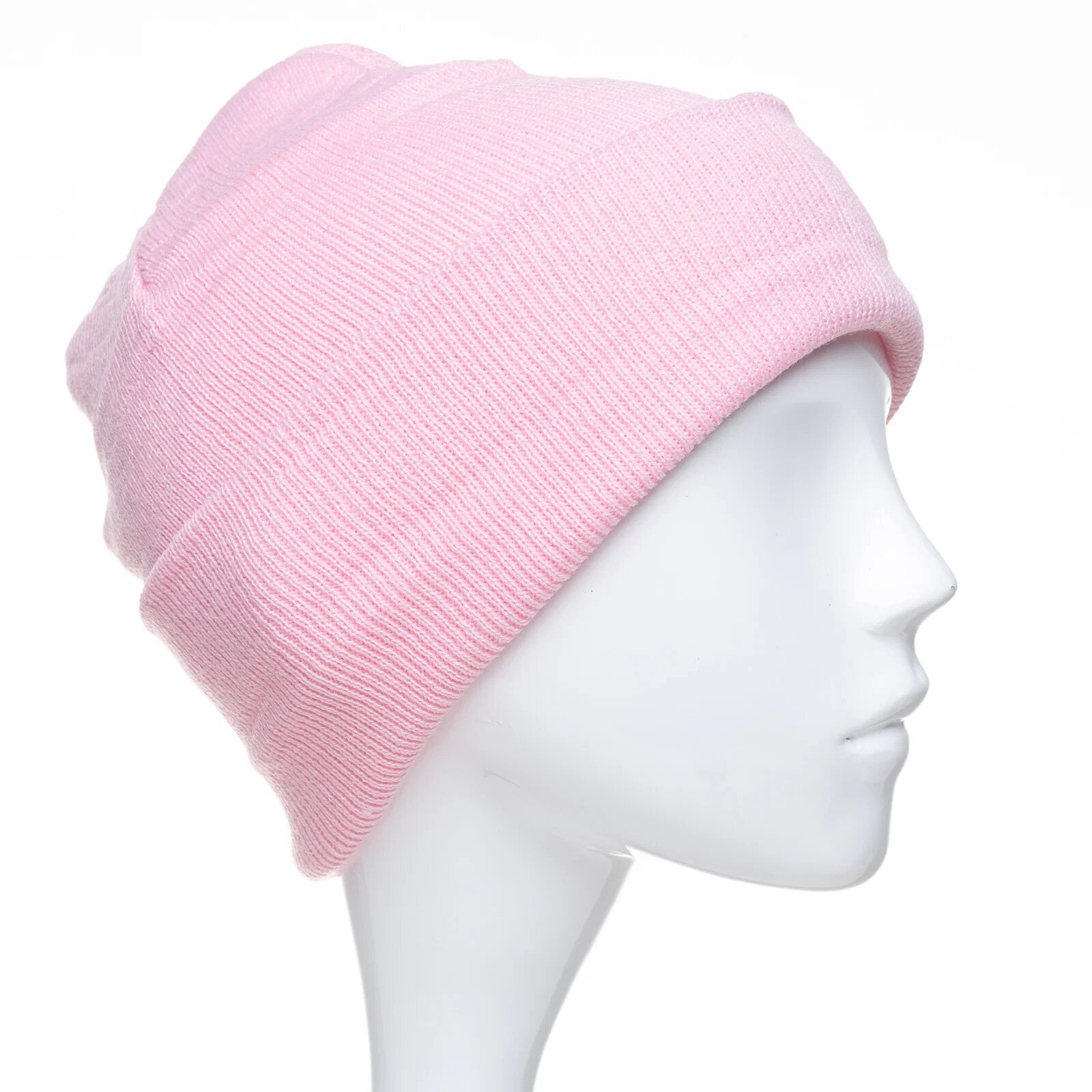 Shopika Caciula unisex model clasic tricotat dublata in interior roz
