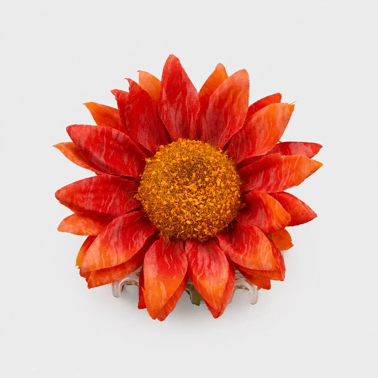 Shopika Clama de par statement cu floare tip dalie supradimensionata rosie