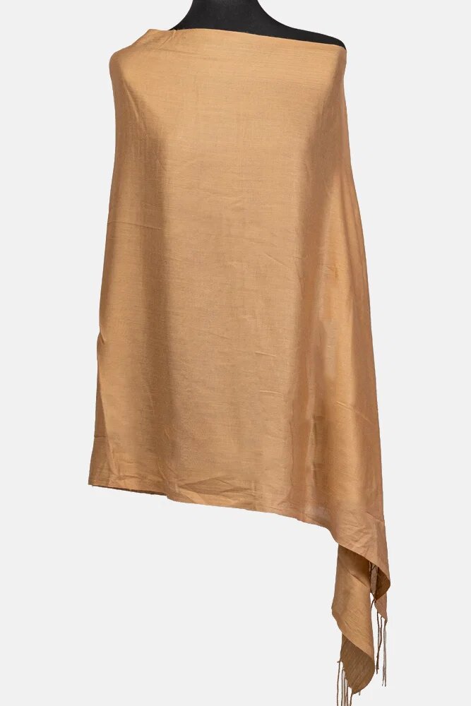 Shopika Esarfa dreptunghiulara capucino din material tip cashmere