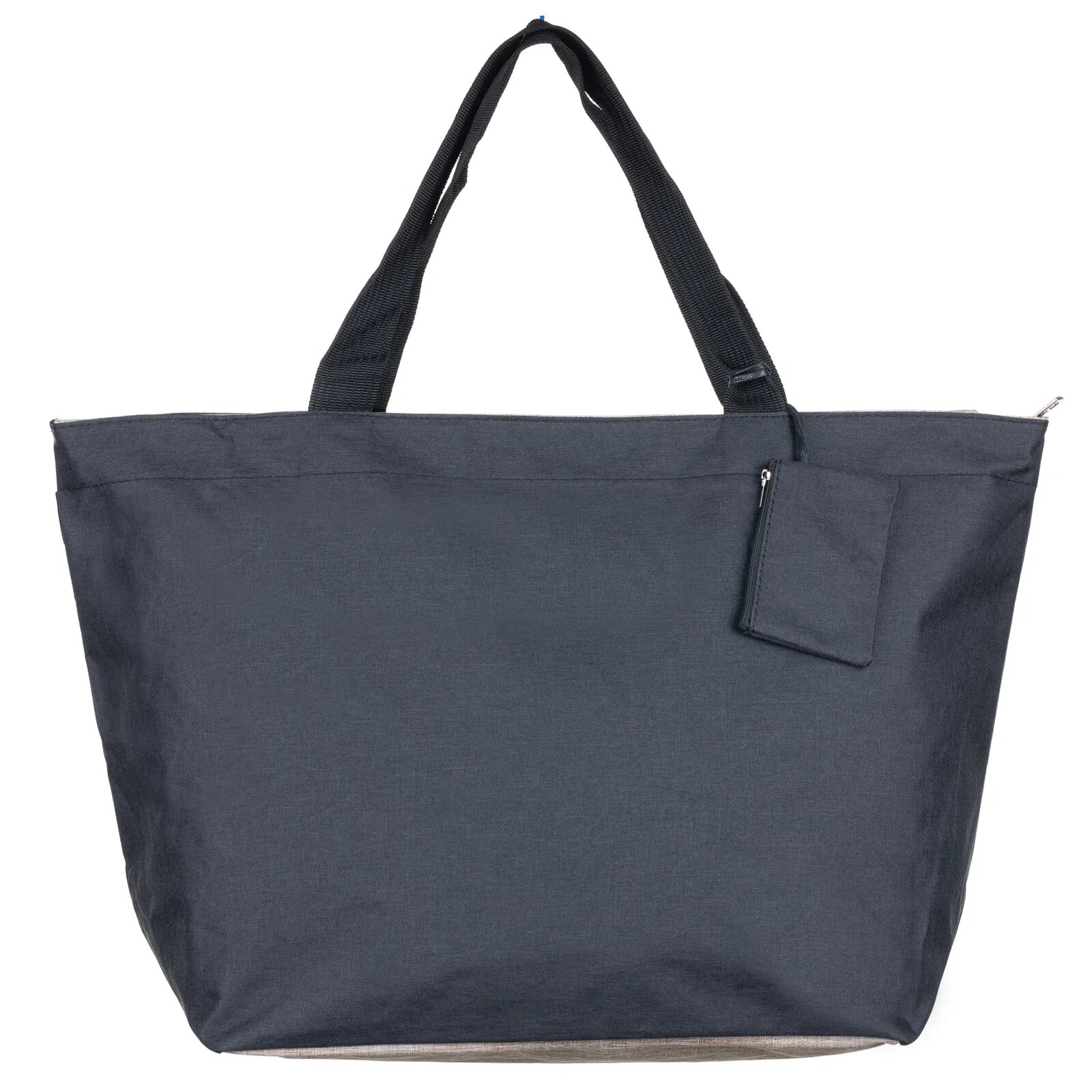 Shopika Geanta de weekend neagra din material textil panzat