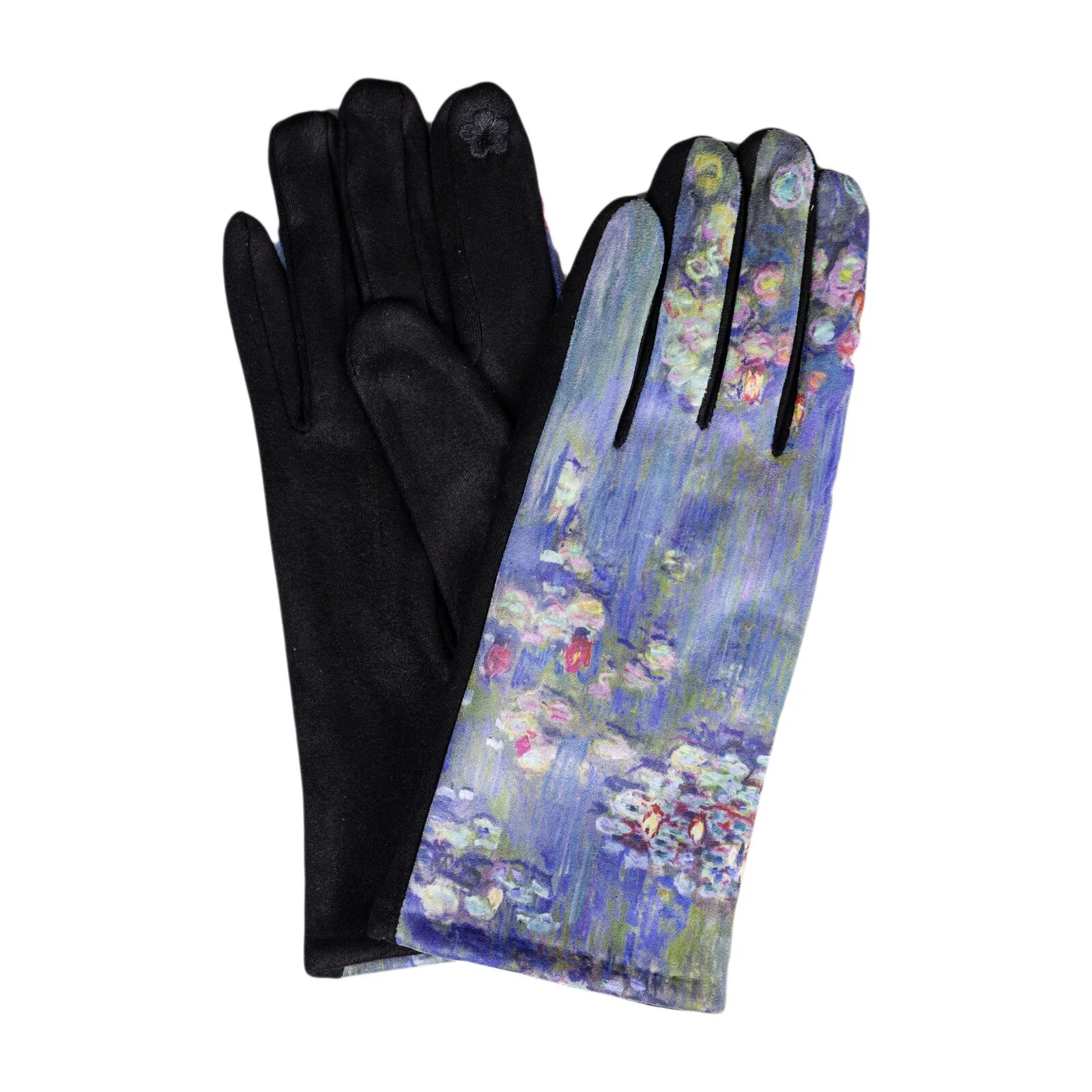 Shopika Manusi dama textil cu imprimeu inspirat dupa Nuferii de Claude Monet