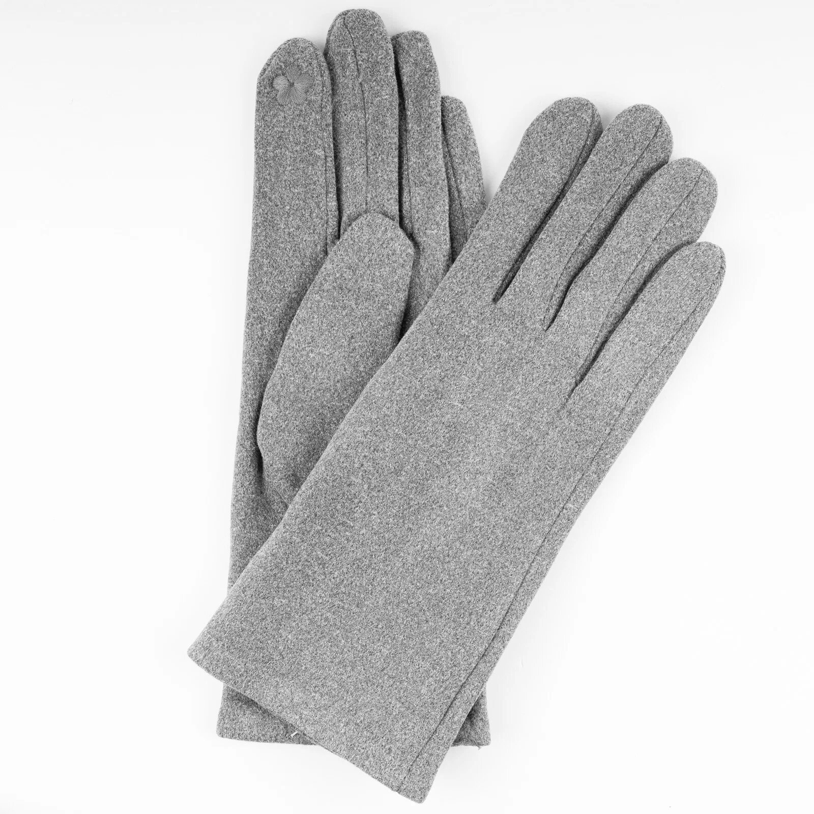 Shopika Manusi simple dama gri din material textil