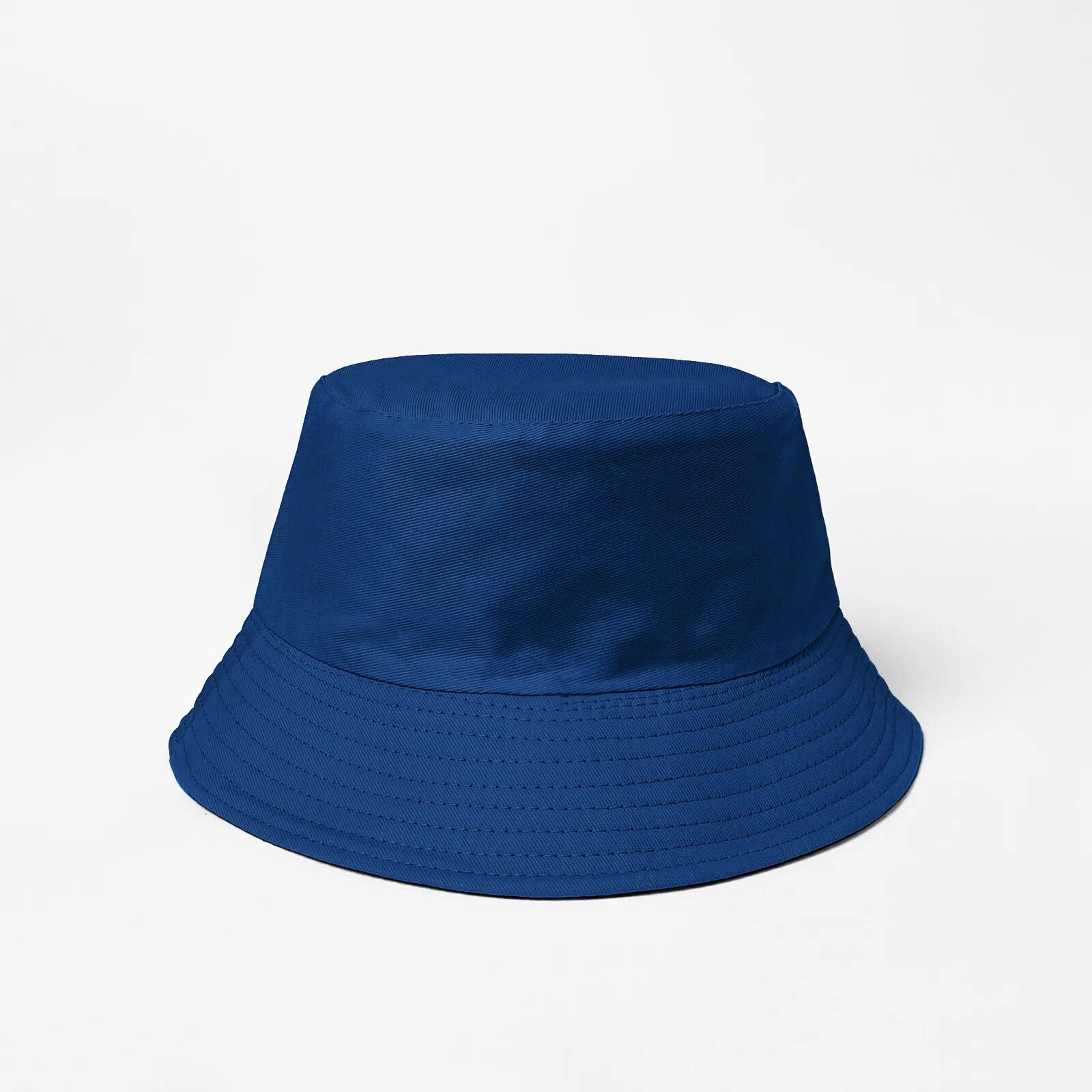 Shopika Palarie tip bucket unisex cu doua fete albastru si negru din bumbac