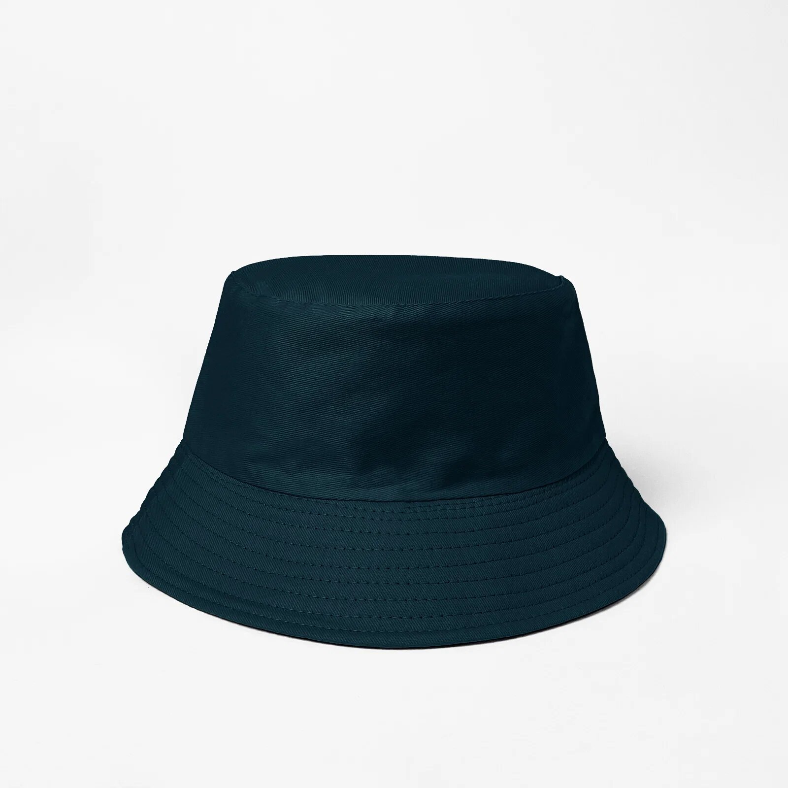 Shopika Palarie tip bucket unisex cu doua fete bleumarin si negru din bumbac