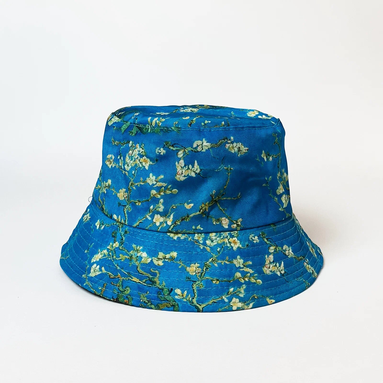 Shopika Palarie tip bucket unisex cu doua fete imprimata cu model inspirat dupa Migdal Inflorind de Van