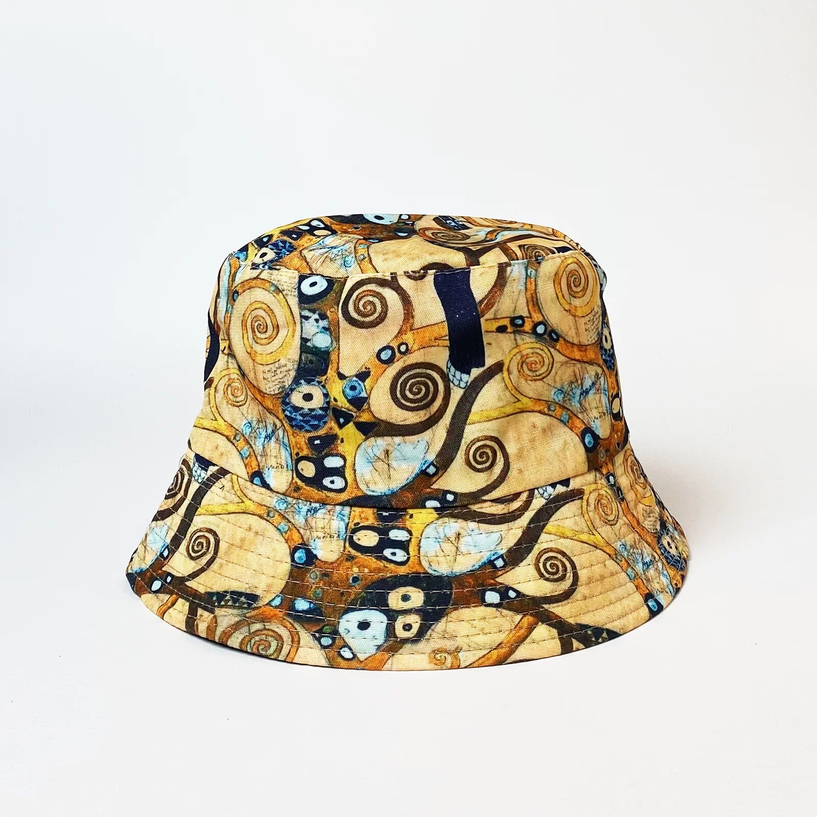 Shopika Palarie tip bucket unisex cu doua fete imprimata cu model inspirat dupa Pomul Vietii - Gustav