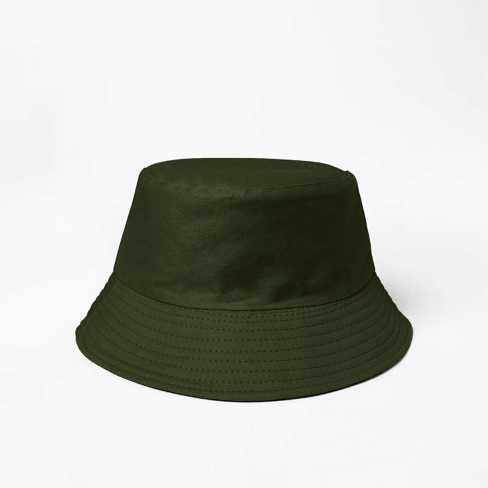 Shopika Palarie tip bucket unisex cu doua fete kaki si negru din bumbac