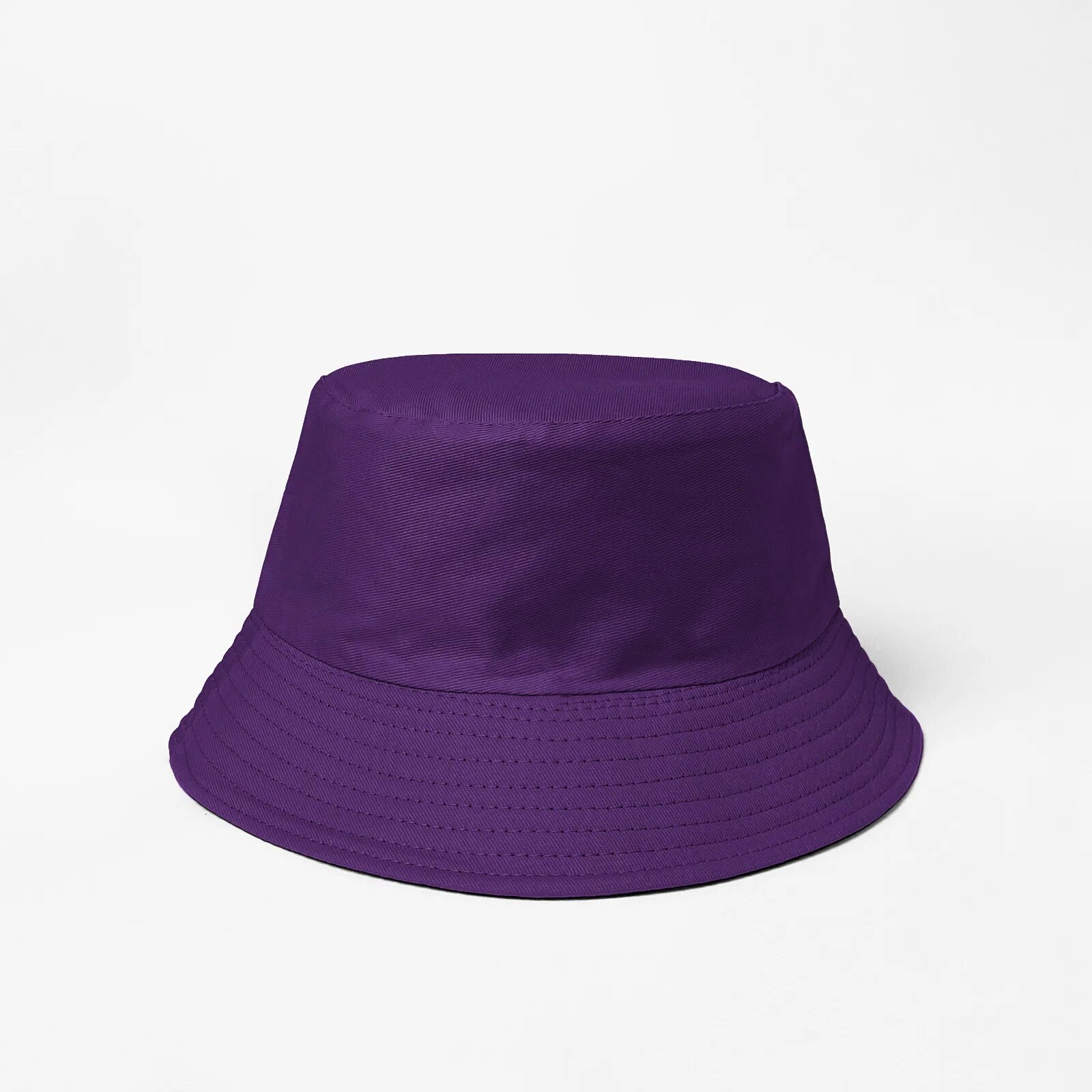 Shopika Palarie tip bucket unisex cu doua fete mov si negru din bumbac