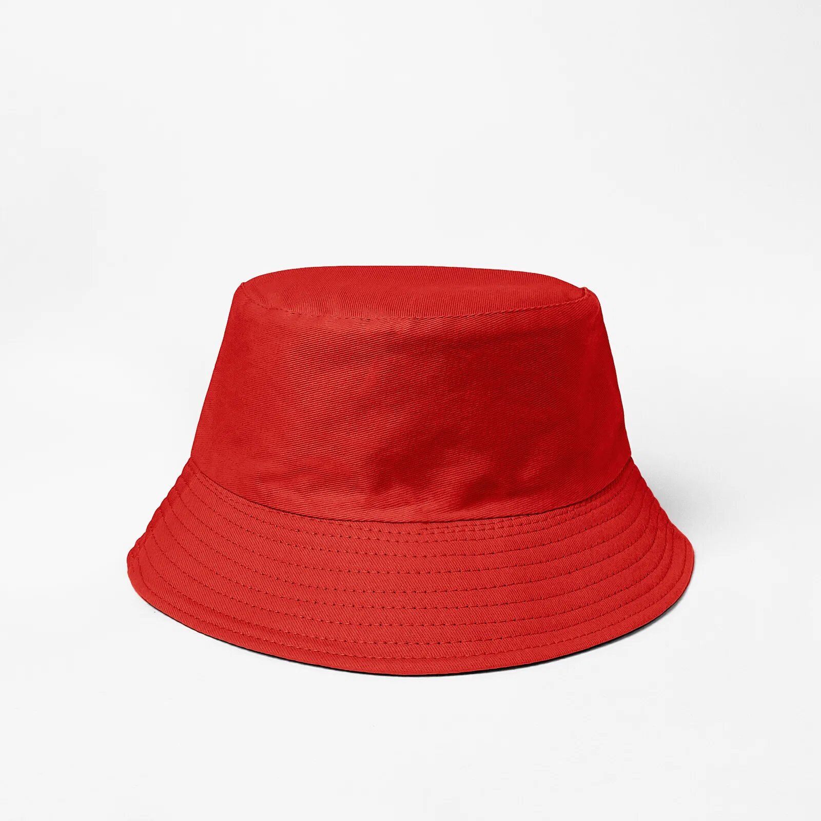 Shopika Palarie tip bucket unisex cu doua fete rosu si negru din bumbac