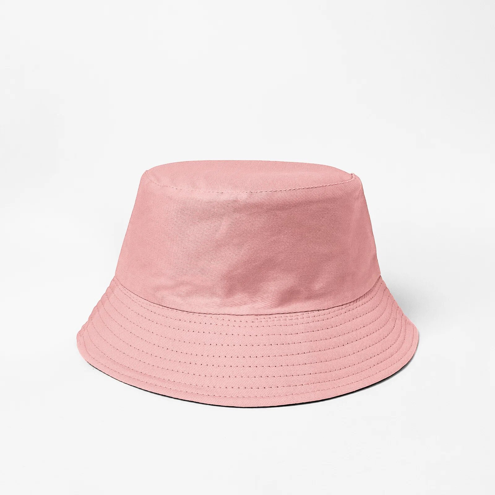Shopika Palarie tip bucket unisex cu doua fete roz si negru din bumbac