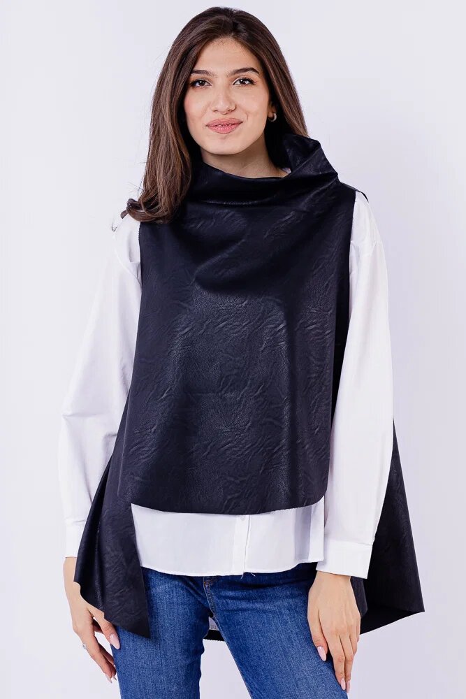 Shopika Vesta asimetrica trendy din piele ecologica