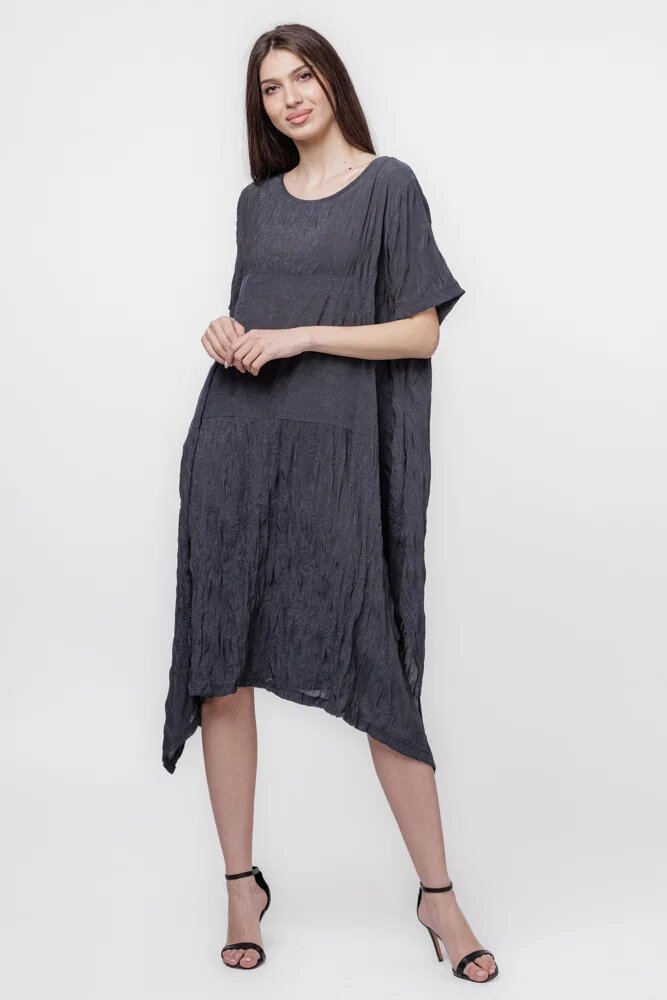 U See Rochie gri A-line in colturi