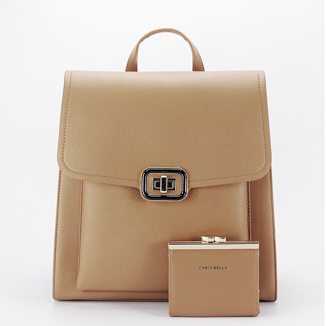 CHRIS BELLA Rucsac camel Premium CB2425-3 127