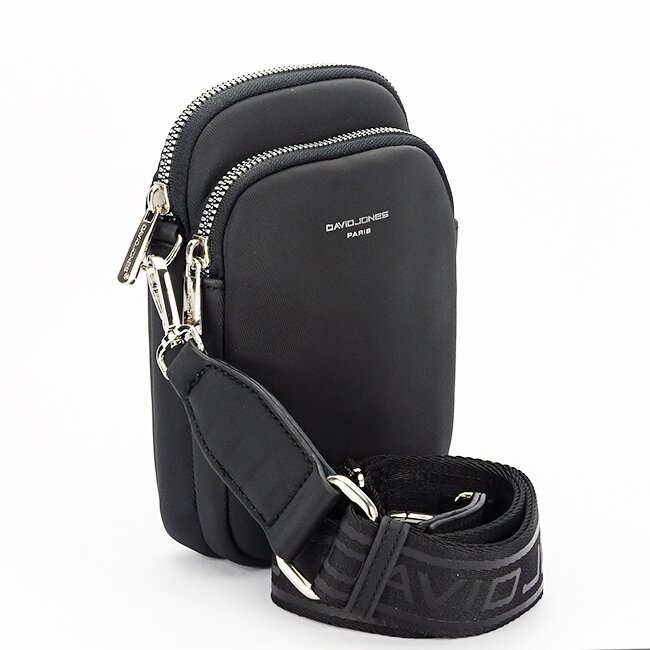 David Jones Borseta neagra crossbody Paris CM6906 M0