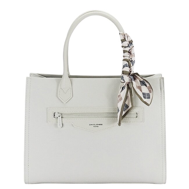 David Jones Geanta crem Paris cu esarfa CM7642-1 11