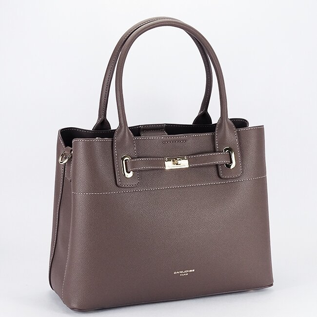 David Jones Geanta mare taupe inchis CM7744 12