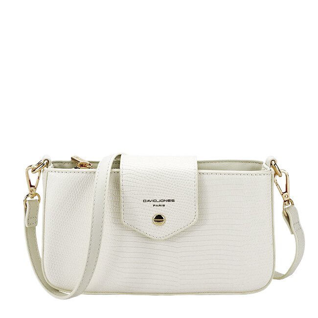 David Jones Geanta mica alba Paris CM6773A 14