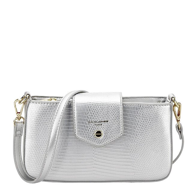 David Jones Geanta mica argintie Paris CM6773A 14